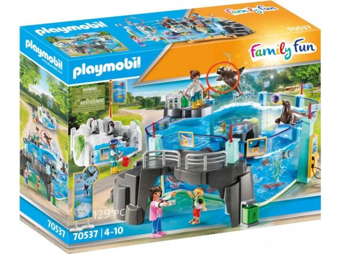 PLAYMOBIL 70537 Set Akvárium s bazénem pro tučňáky