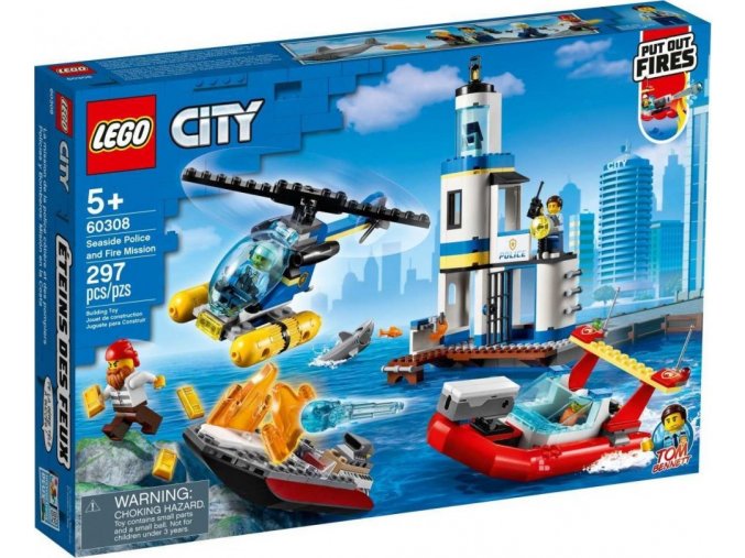 LEGO® CITY 60308 Pobřežní policie a jednotka hasičů