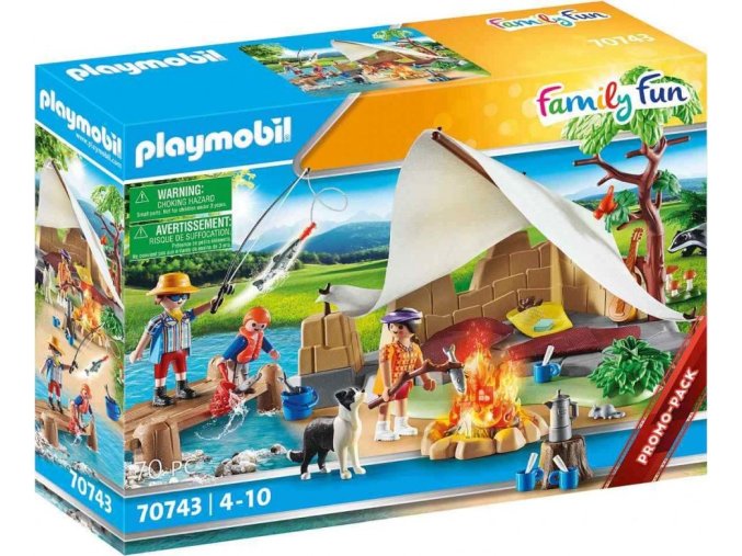 PLAYMOBIL 70743 Rodina na výletě v kempu