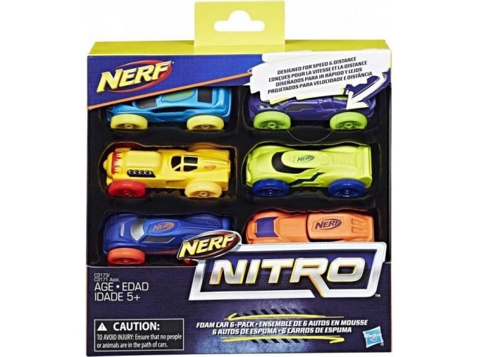 NERF Nitro náhradní vozidla 6 ks, Hasbro C3173