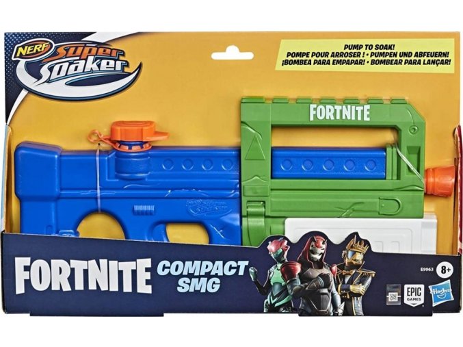 Nerf SuperSoaker Fortnite COMPACT SMG, Hasbro E9963