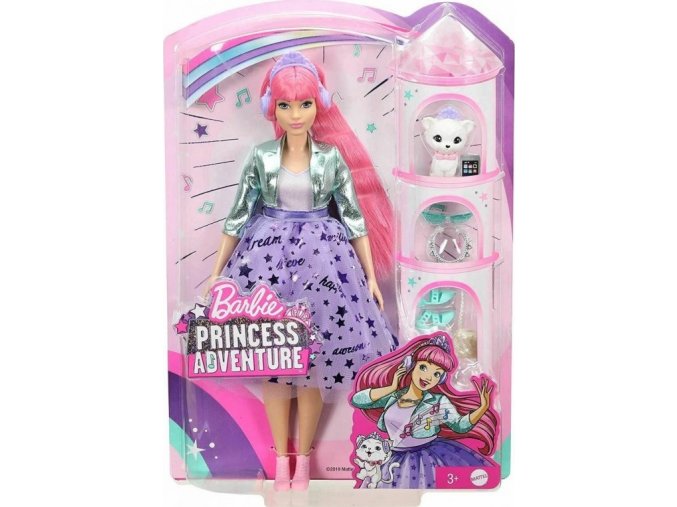 Barbie Adventure Stylová princezna Daisy se sluchátky