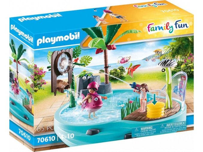 PLAYMOBIL 70610 Zábavný bazén se stříkající vodou