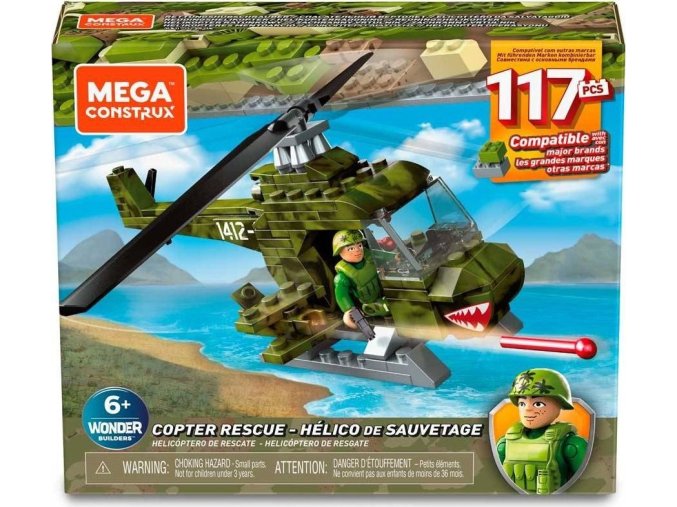 MEGA BLOKS Mega Construx Vojenská helikoptéra