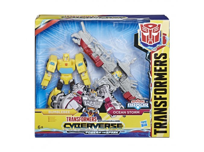 Tranformers Cyberverse Spark Armor figurka Bumblebee Ocean Storm 1