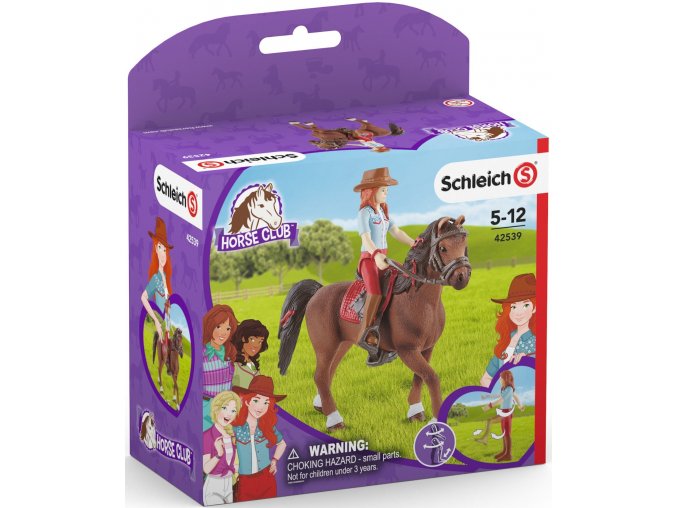 Schleich 42539 Hannah s pohyblivymi klouby na koni 1