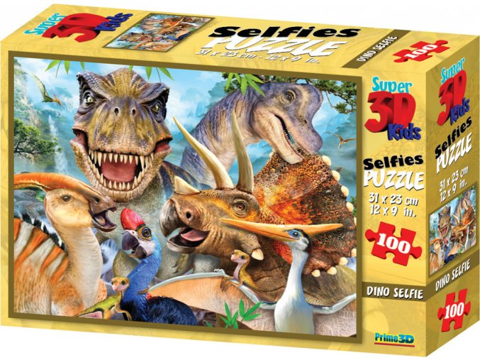 Puzzle 3D 100 dílků dinosauři
