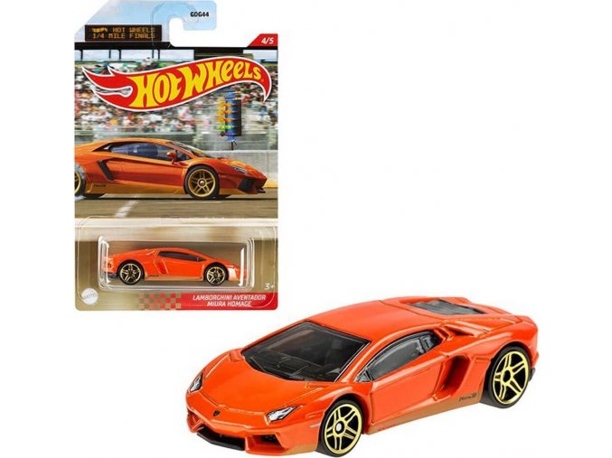 Hot Wheels Angličák 1/4 Mile Finals Lamborghini Aventador Miura Homage