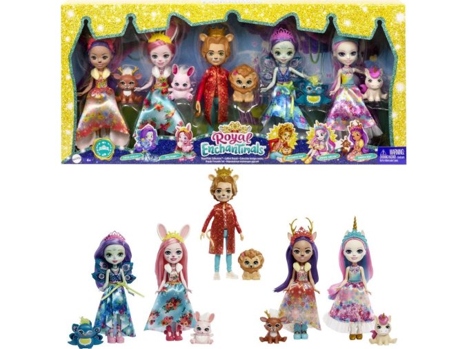 Enchantimals kolekce 5 panenek royal