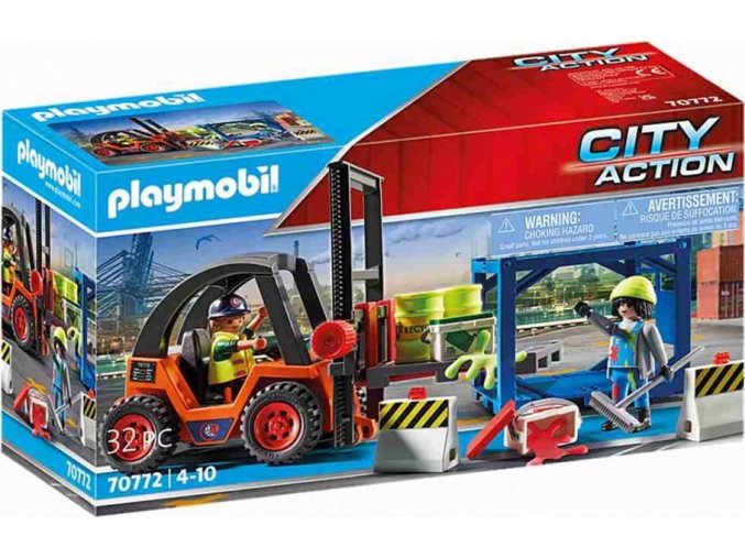 PLAYMOBIL 70772 Vysokozdvižný vozík s nákladem