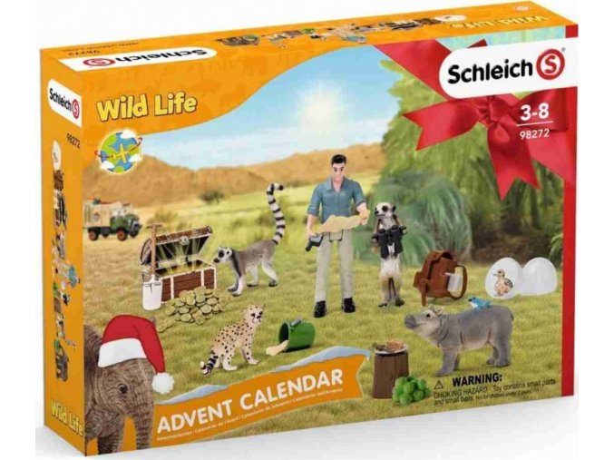 Schleich 98272 Adventní kalendář Africká zvířata 2021