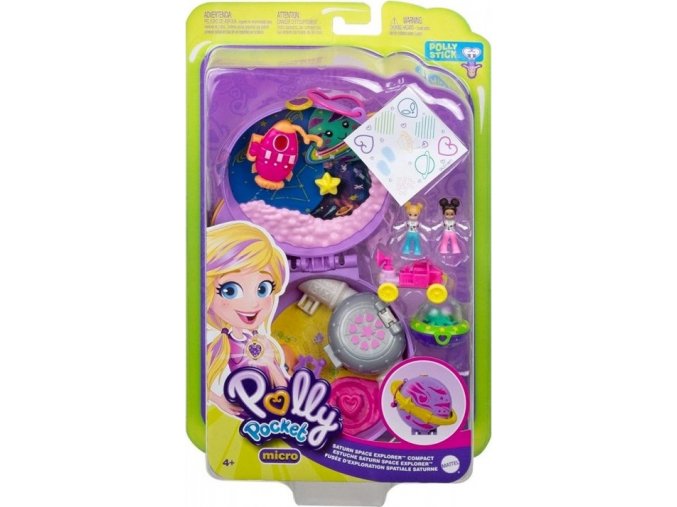 Polly Pocket mini pocketová kabelka Saturn space