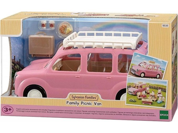 Sylvanian Families 5535 Rodinné auto růžové Van