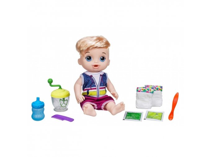 Baby Alive Blonďatý chlapec s mixérem