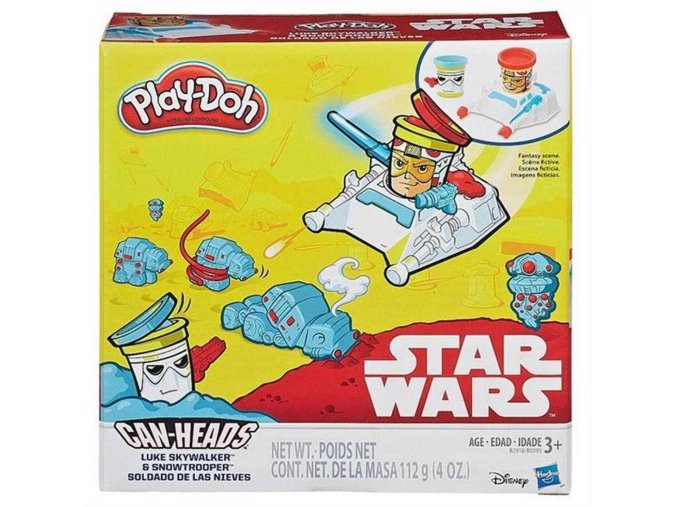 Play Doh Star Wars dvojbalení kelímků Luke Skywalker a Snowtrooper