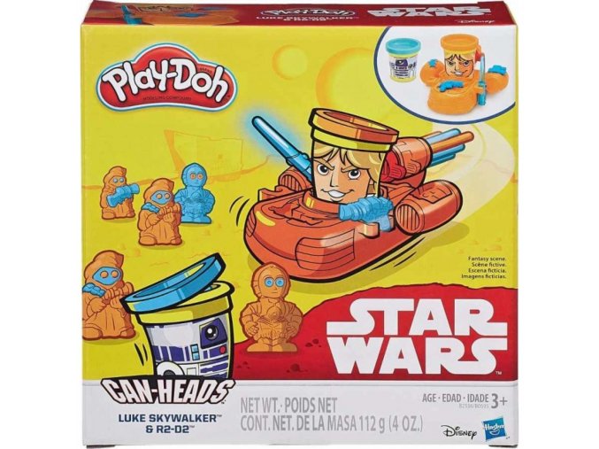 Play Doh Star Wars dvojbalení kelímků Luke Skywalker a R2-D2