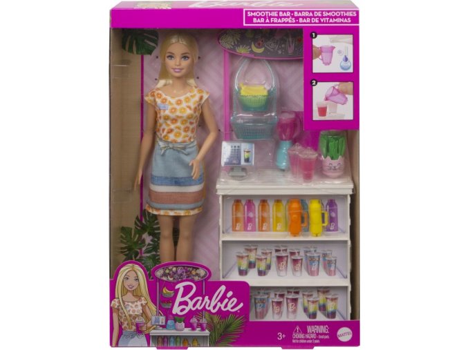 Barbie Smoothie stánek s panenkou