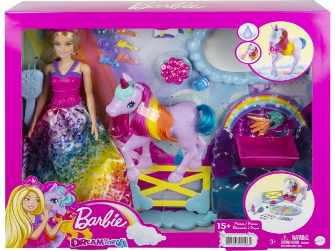 Barbie Princezna a duhový jednorožec