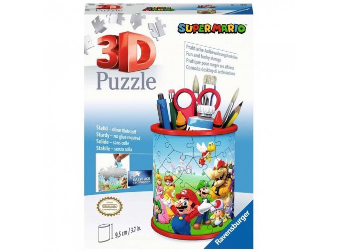 Puzzle 3D Stojan na tužky Super Mario 54 dílků