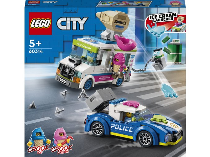 LEGO® City 60314 Policejní honička se zmrzlinářským vozem