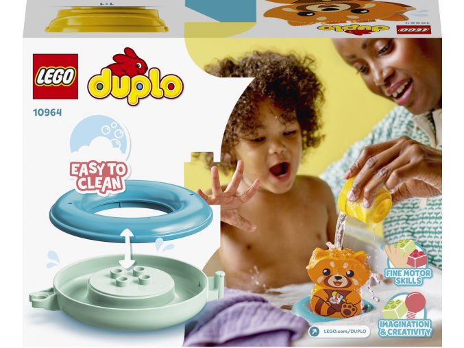 LEGO® DUPLO® 10964 Legrace ve vaně: Plovoucí panda červená