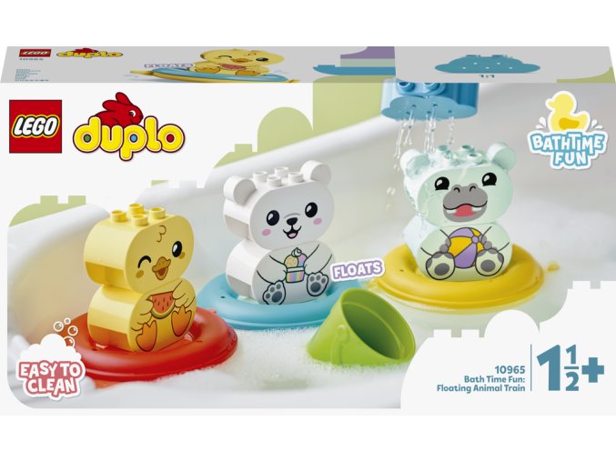 LEGO® DUPLO® 10965 Legrace ve vaně: Plovoucí vláček se zvířátky
