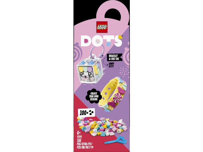 LEGO® DOTS 41944 Sladké koťátko – náramek & ozdoba na tašku