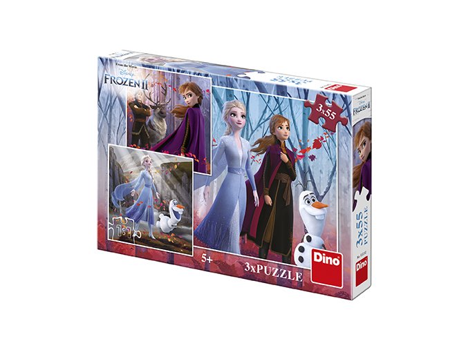 Puzzle Disney FROZEN II 3x55 dílků