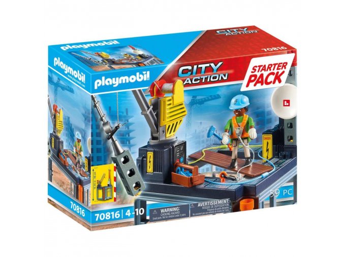 PLAYMOBIL® 70816 Stavba s lanovým navijákem