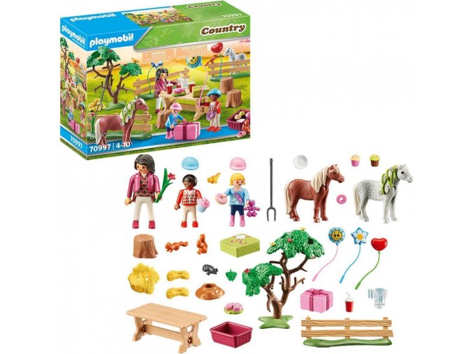 PLAYMOBIL 70997 Oslava narozenin na farmě s poníky