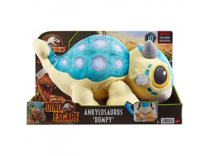 Jurský svět Plyšový ANKYLOSAURUS BUMPY se zvuky