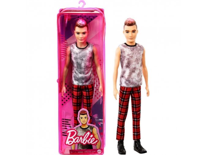 Barbie Módní příběhy Ken 176 Kostkované kalhoty