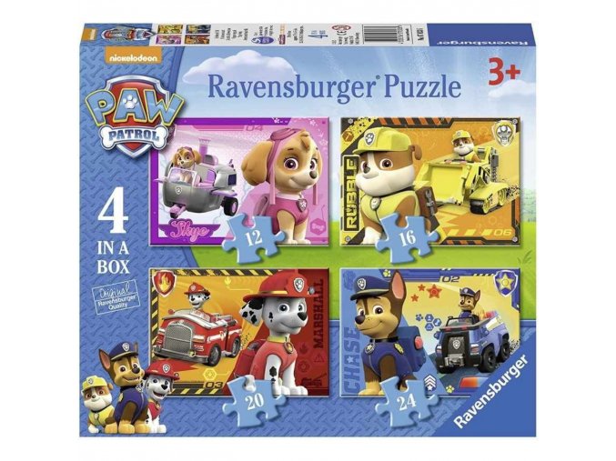 Ravensburger 07033 Puzzle Tlapková Patrola 4 in a box