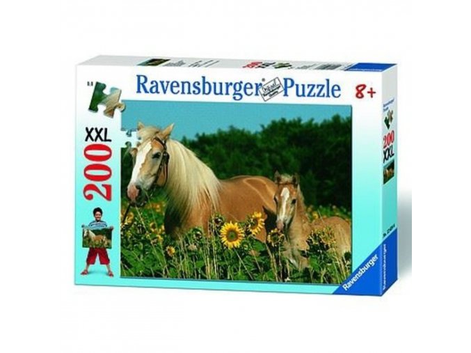 Ravensburger 12628 Puzzle Koně na louce XXL 200 dílků