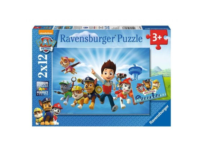 Ravensburger 07586 Puzzle Tlapková Patrola 2x12 dílků