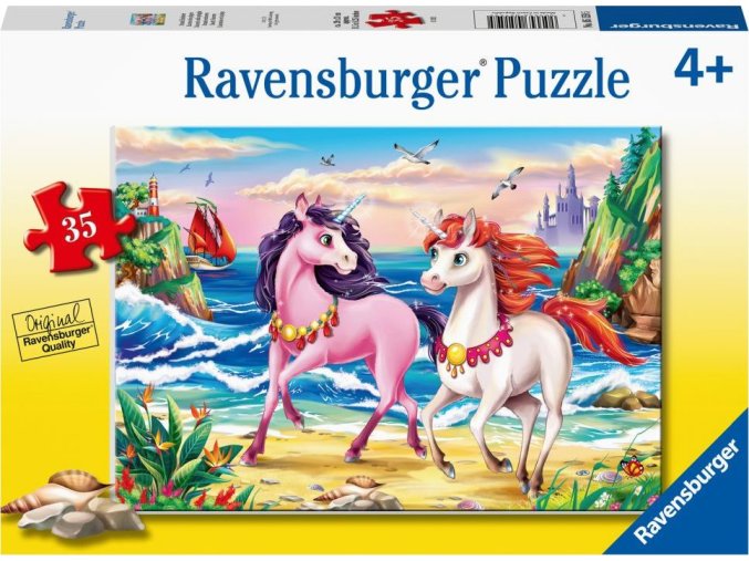 Ravensburger 05159 Plážoví jednorožci 35 dílků