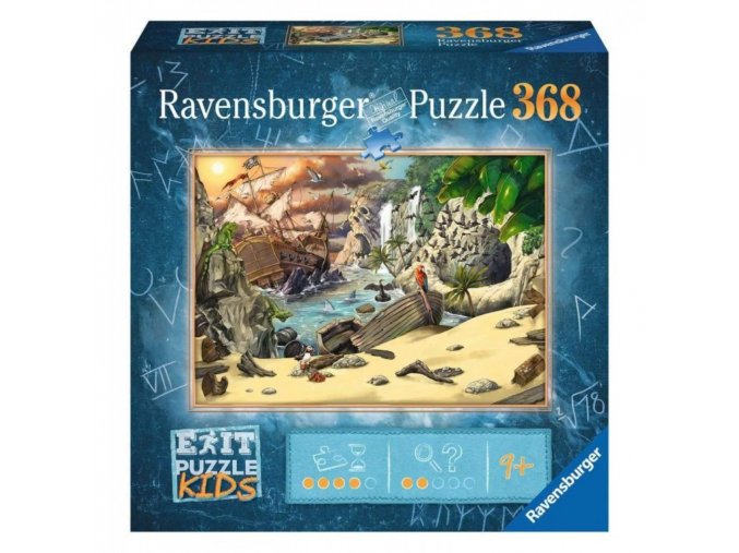 Ravensburger 12954 Exit Kids Puzzle: Piráti 368 dílků