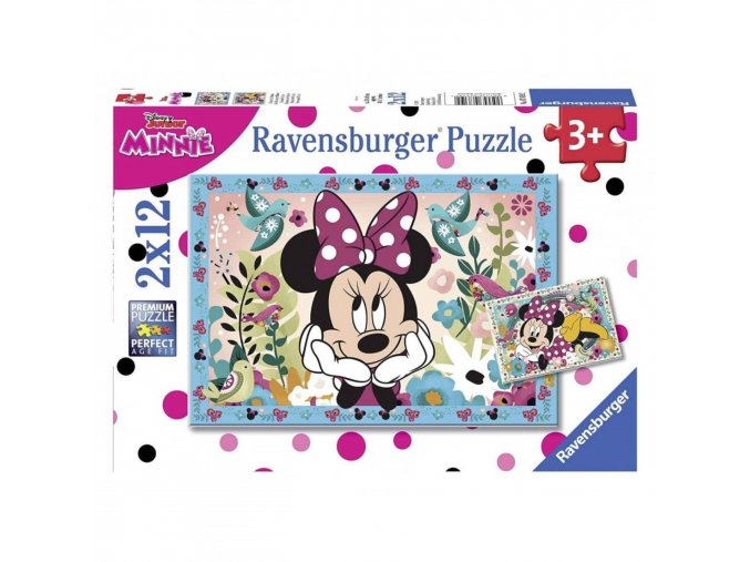 Ravensburger 07619 Puzzle Disney Minnie 2x12 dílků