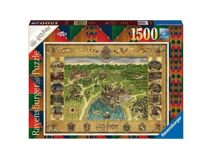 Ravensburger 16599 Puzzle Harry Potter Mapa Bradavic 1500 dílků