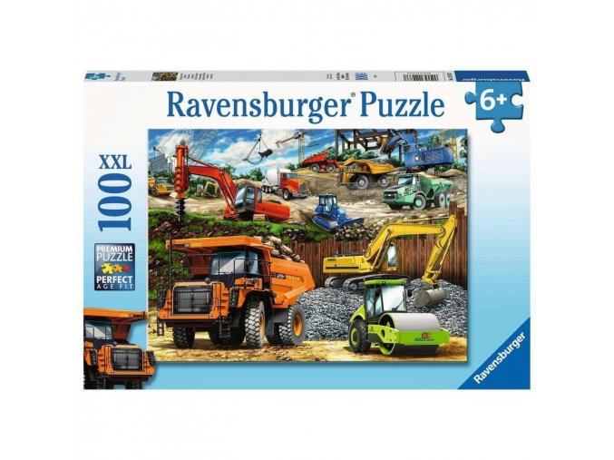 Ravensburger 12973 Puzzle Stavební vozidla XXL 100 dílků