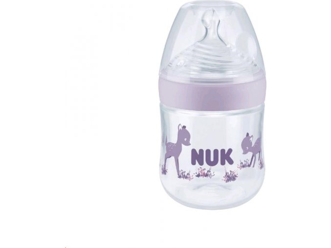 Kojenecká láhev NUK Nature Sense s kontrolou teploty 150 ml fialová