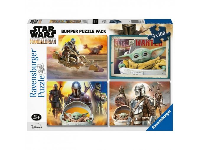 Ravensburger 05240 Puzzle Star Wars Mandalorian 4x100 dílků