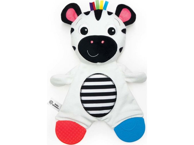 BABY EINSTEIN Kousátko plyšová senzorická Zebra Zen ™ 0m +