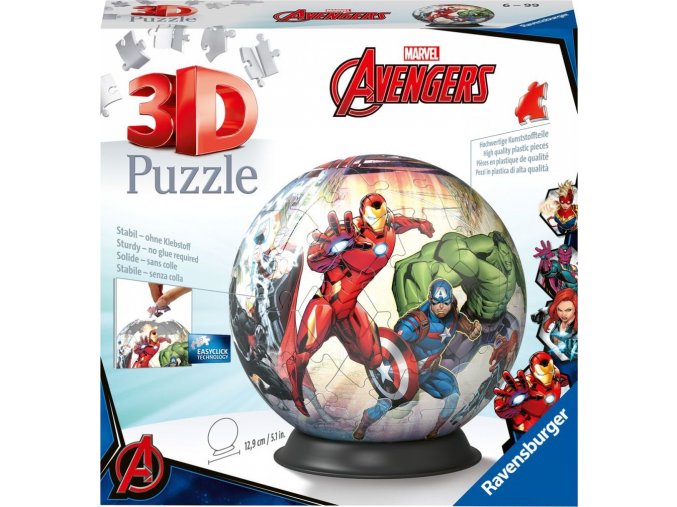 Ravensburger 11496 Puzzle-Ball Marvel: Avengers 72 dílků