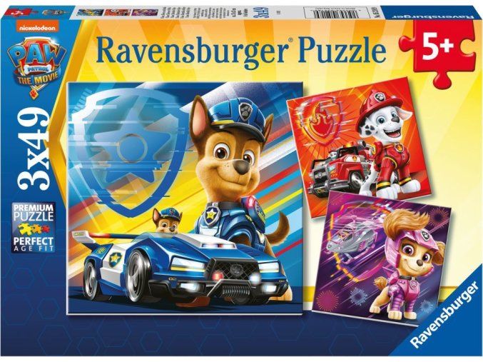 Ravensburger 52189 Tlapková patrola: Parťáci 3x49 dílků