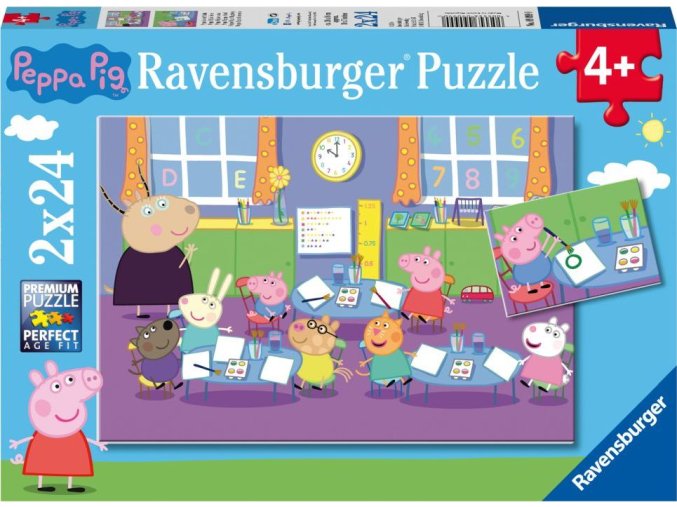 Ravensburger 90990 Prasátko Peppa 2x24 dílků