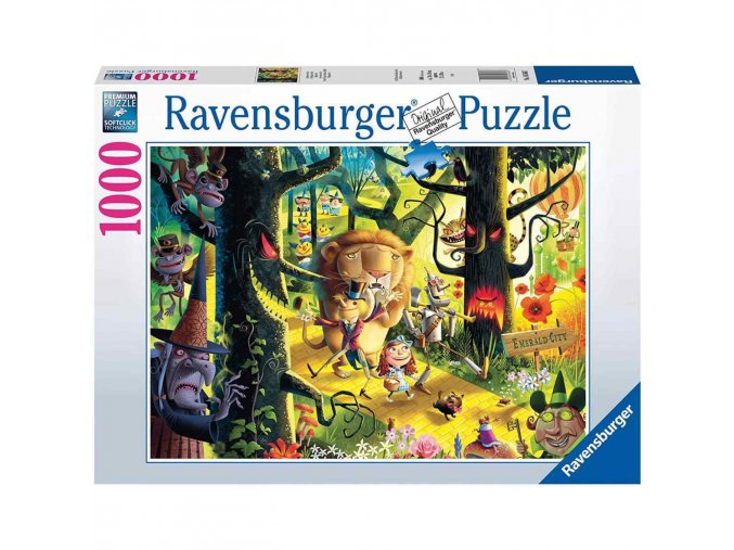 Ravensburger 16566 Puzzle Lvi, tygři a medvědi 1000 dílků