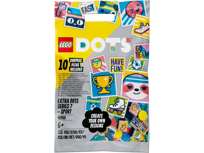 LEGO® DOTS 41958 Doplňky DOTS – 7. série – SPORT