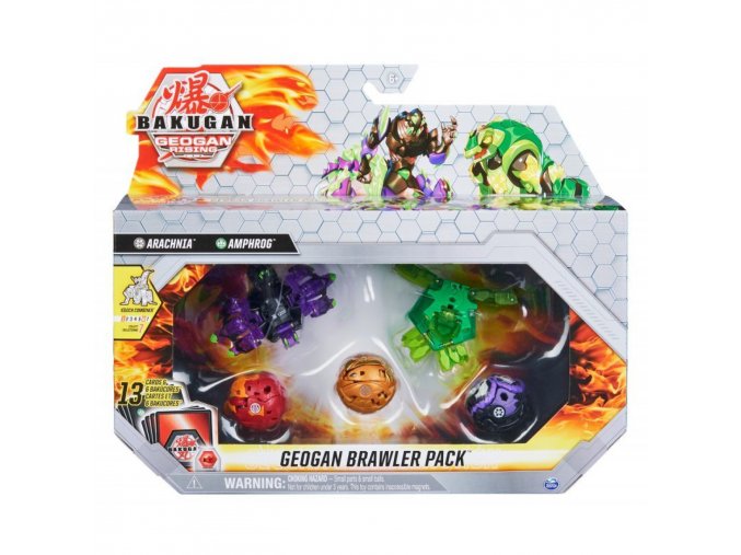 Bakugan Geogan Brawler set Arachnia a Amphrog