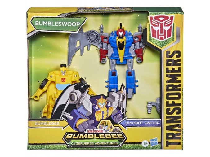 Transformers Cyberverse Bumblebee a Dinobot Swoop